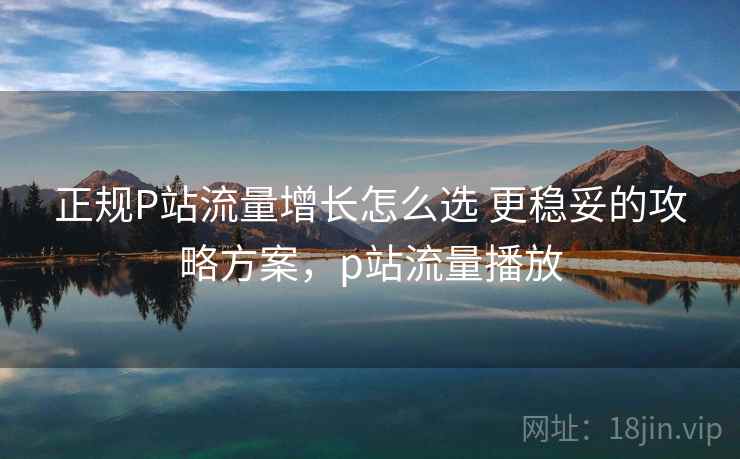 正规P站流量增长怎么选 更稳妥的攻略方案，p站流量播放