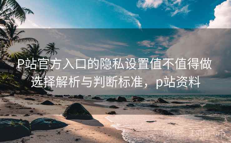P站官方入口的隐私设置值不值得做 选择解析与判断标准，p站资料
