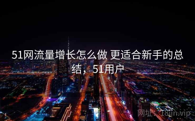 51网流量增长怎么做 更适合新手的总结，51用户