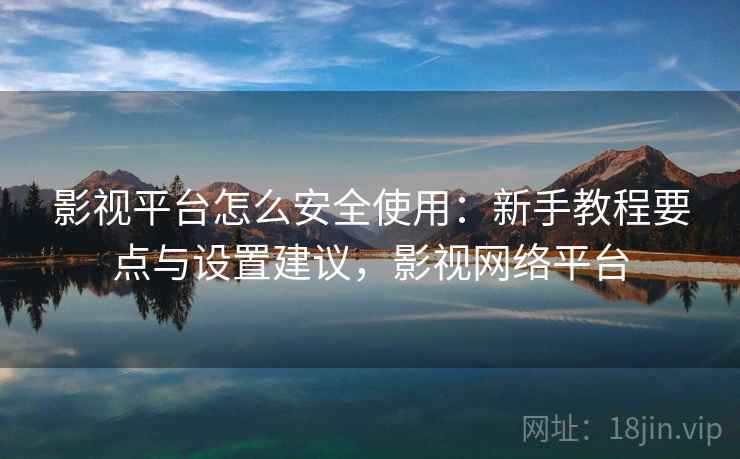 影视平台怎么安全使用：新手教程要点与设置建议，影视网络平台