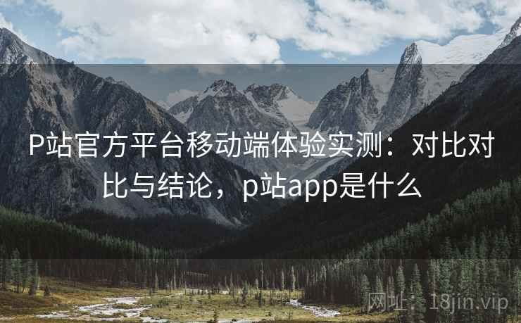 P站官方平台移动端体验实测：对比对比与结论，p站app是什么