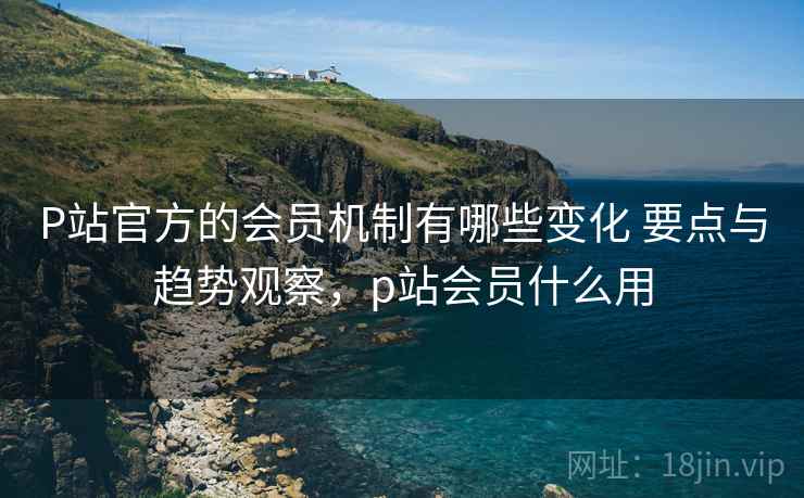 P站官方的会员机制有哪些变化 要点与趋势观察，p站会员什么用