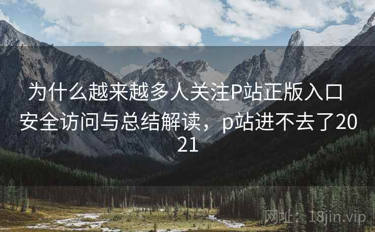 为什么越来越多人关注P站正版入口 安全访问与总结解读，p站进不去了2021