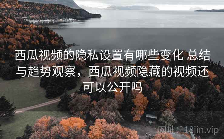 西瓜视频的隐私设置有哪些变化 总结与趋势观察，西瓜视频隐藏的视频还可以公开吗